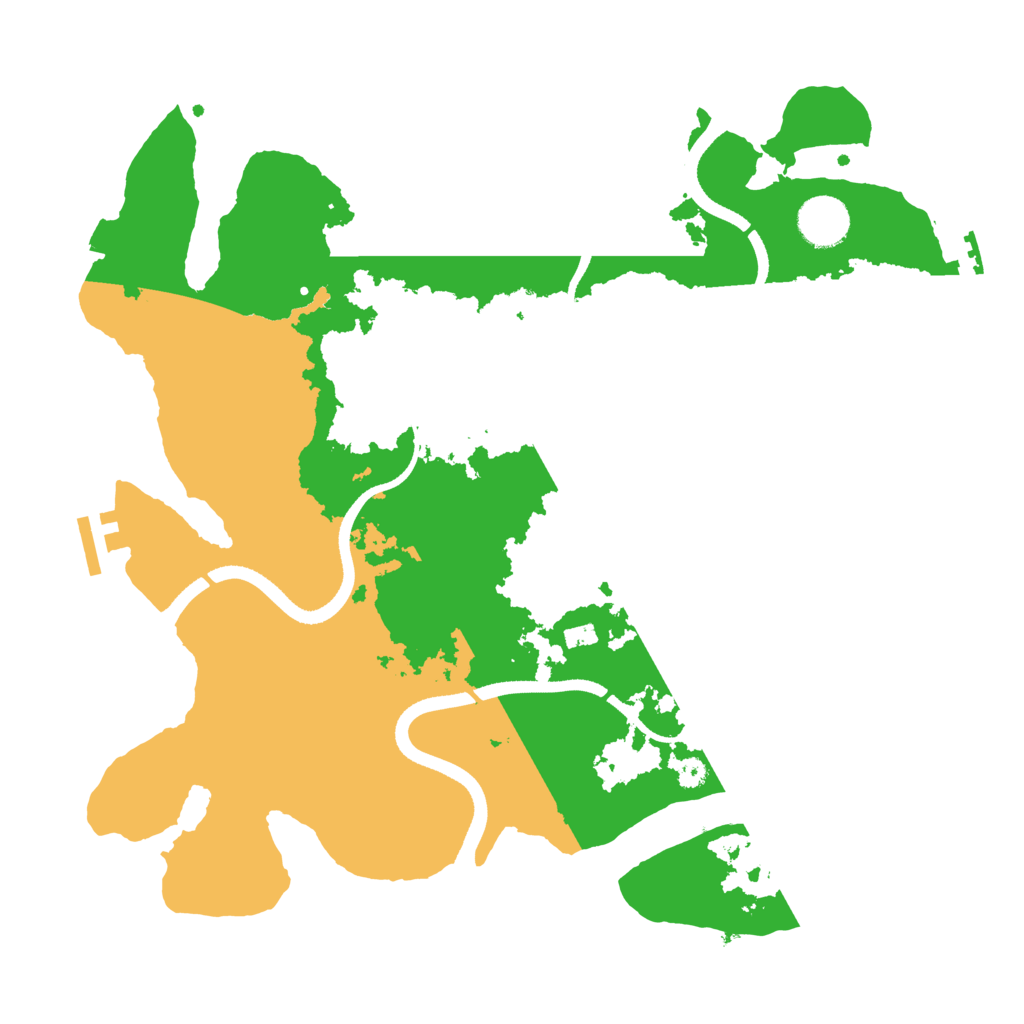 Biome Rust Map: Procedural Map, Size: 3500, Seed: 1858535828