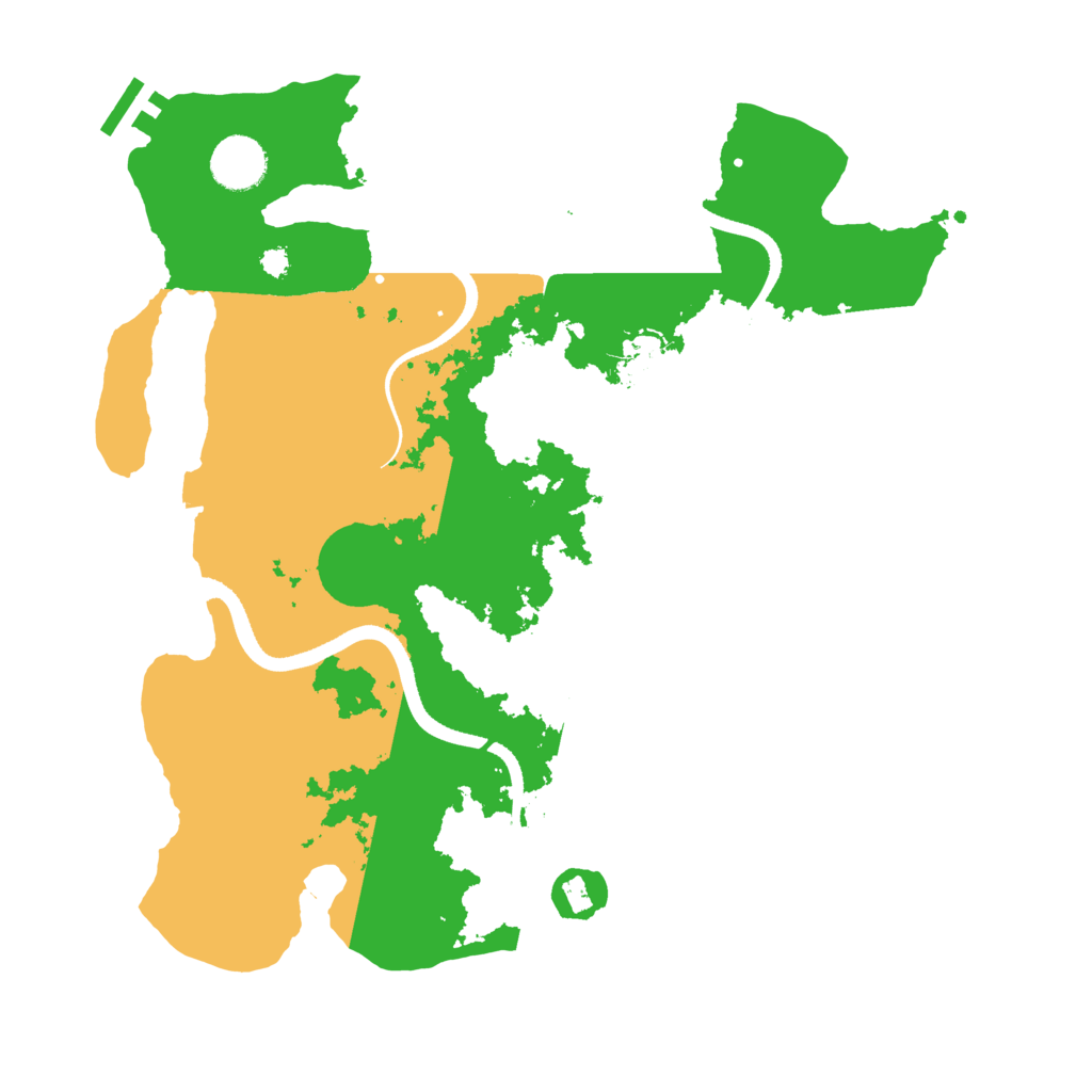 Biome Rust Map: Procedural Map, Size: 3500, Seed: 30104707