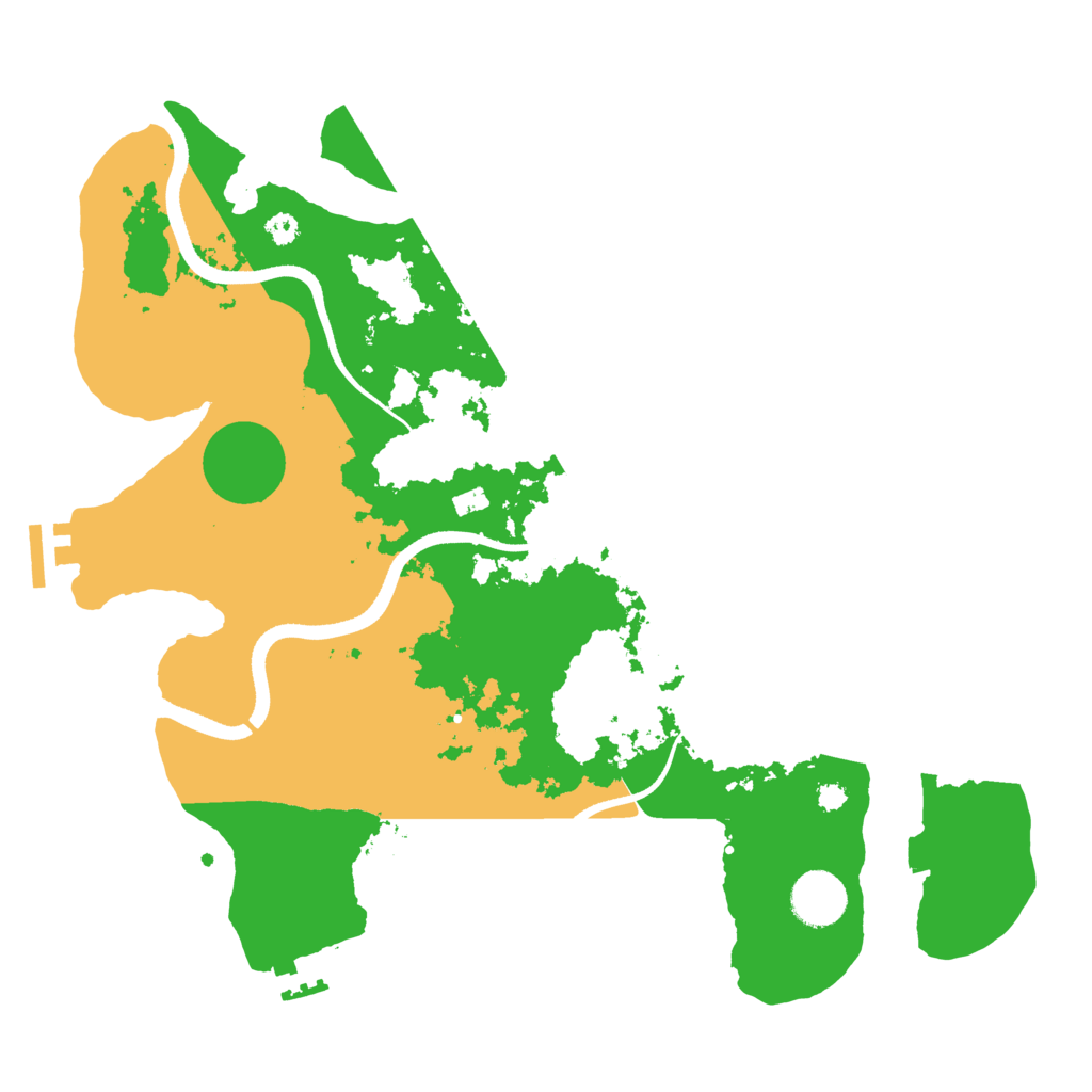 Biome Rust Map: Procedural Map, Size: 3500, Seed: 90990581