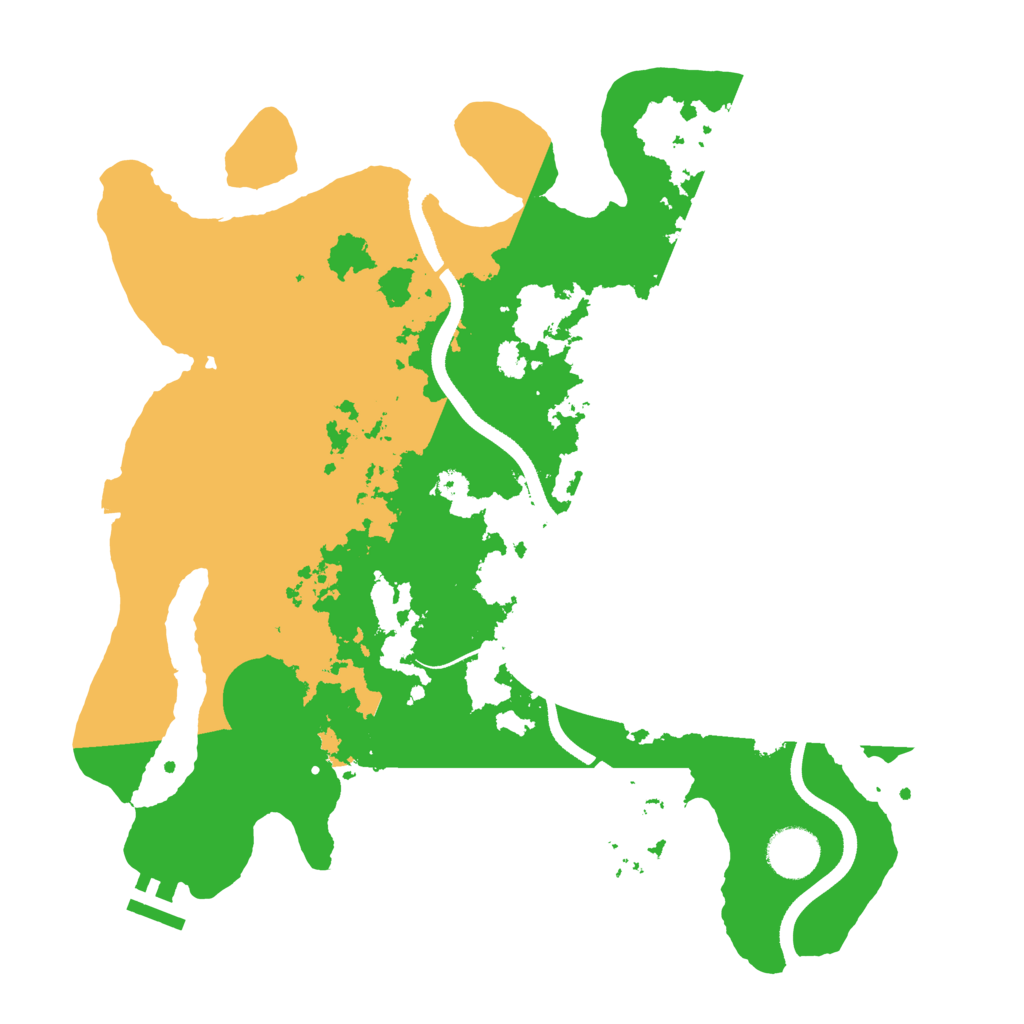 Biome Rust Map: Procedural Map, Size: 3500, Seed: 15340425