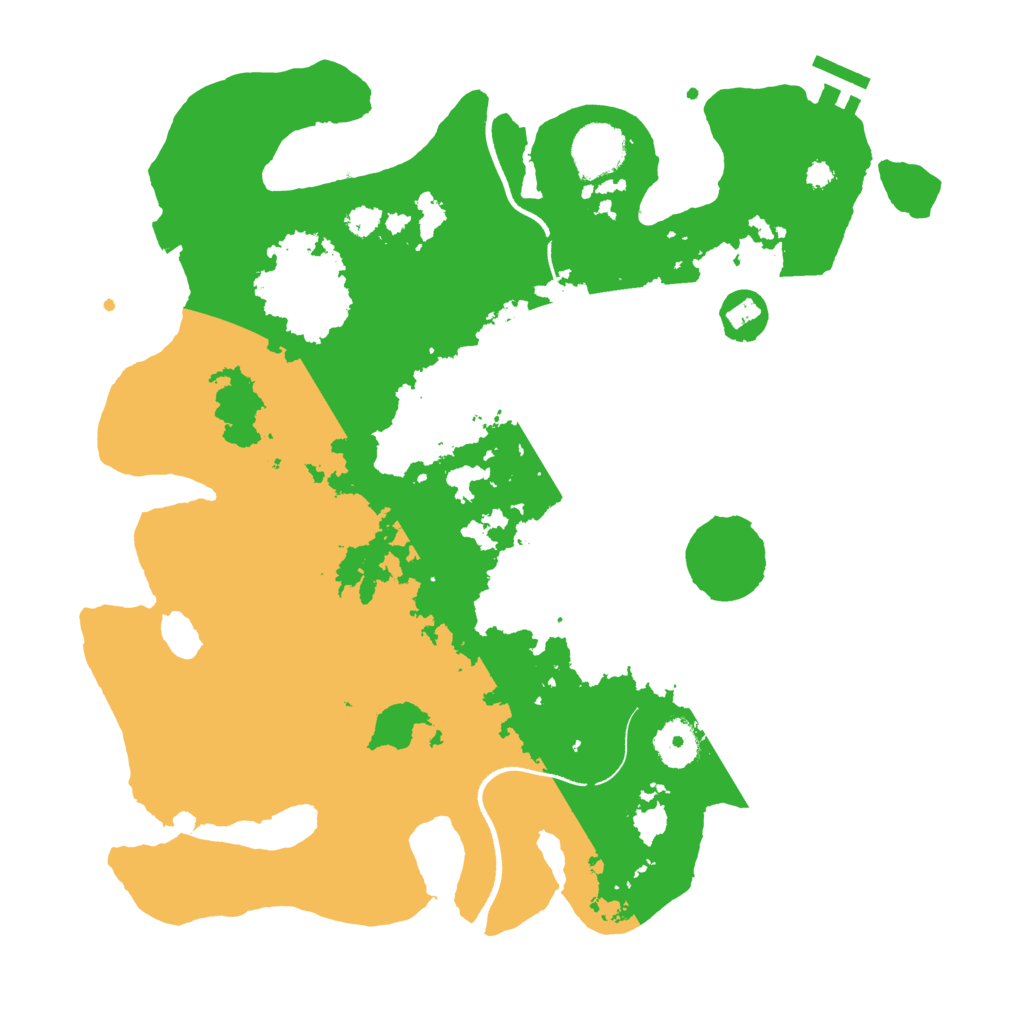 Biome Rust Map: Procedural Map, Size: 3500, Seed: 1311