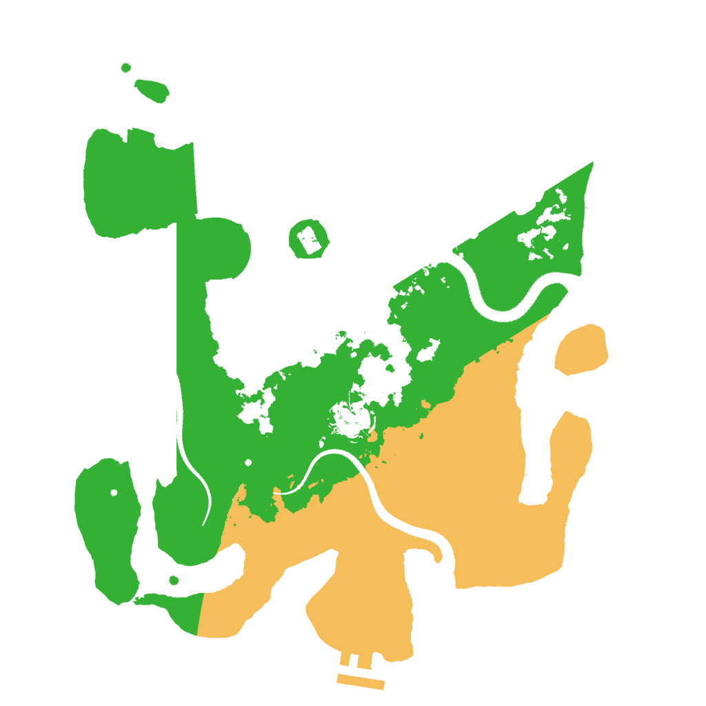 Biome Rust Map: Procedural Map, Size: 3000, Seed: 1321321