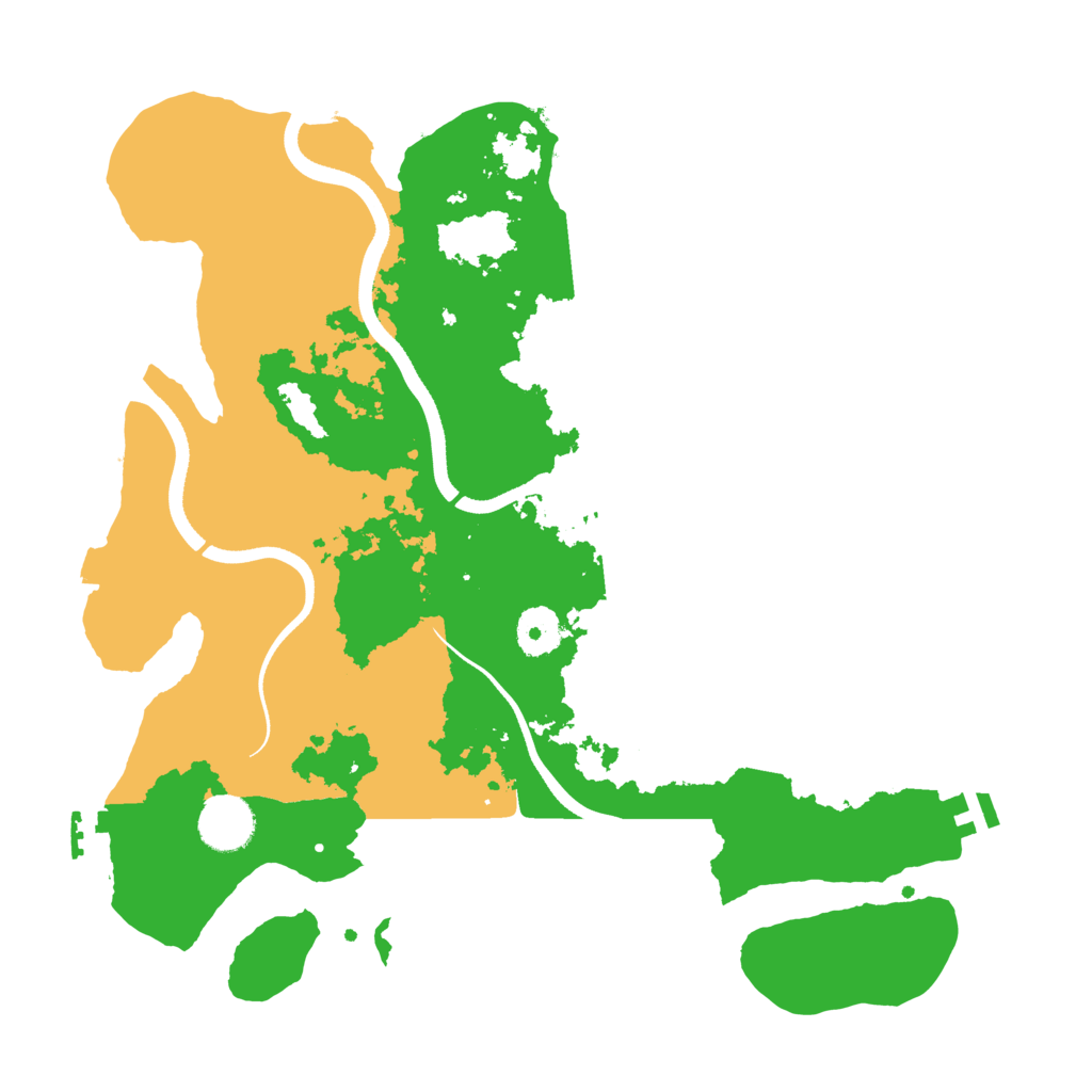 Biome Rust Map: Procedural Map, Size: 3500, Seed: 32742416