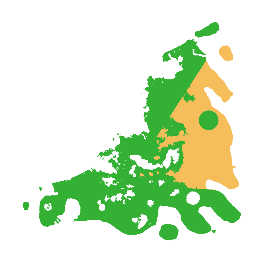 Biome Rust Map: Procedural Map, Size: 3500, Seed: 95261075