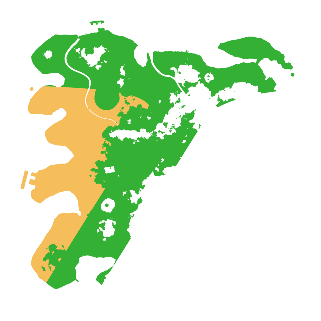Biome Rust Map: Procedural Map, Size: 3500, Seed: 46318799