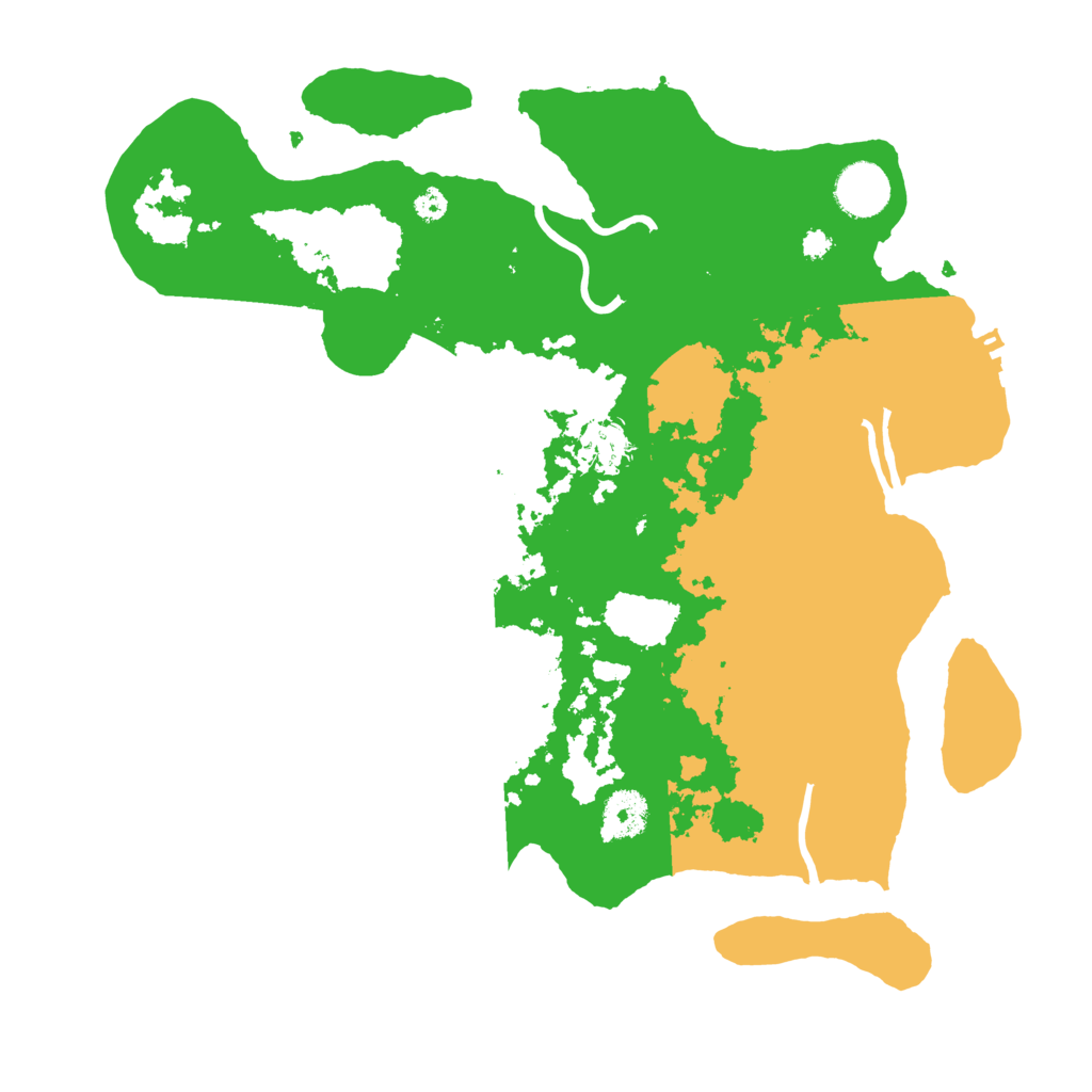 Biome Rust Map: Procedural Map, Size: 3500, Seed: 9960773