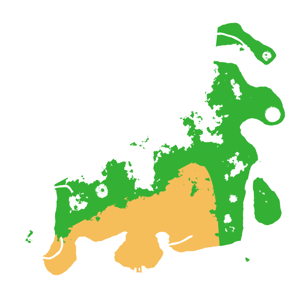 Biome Rust Map: Procedural Map, Size: 3500, Seed: 262137