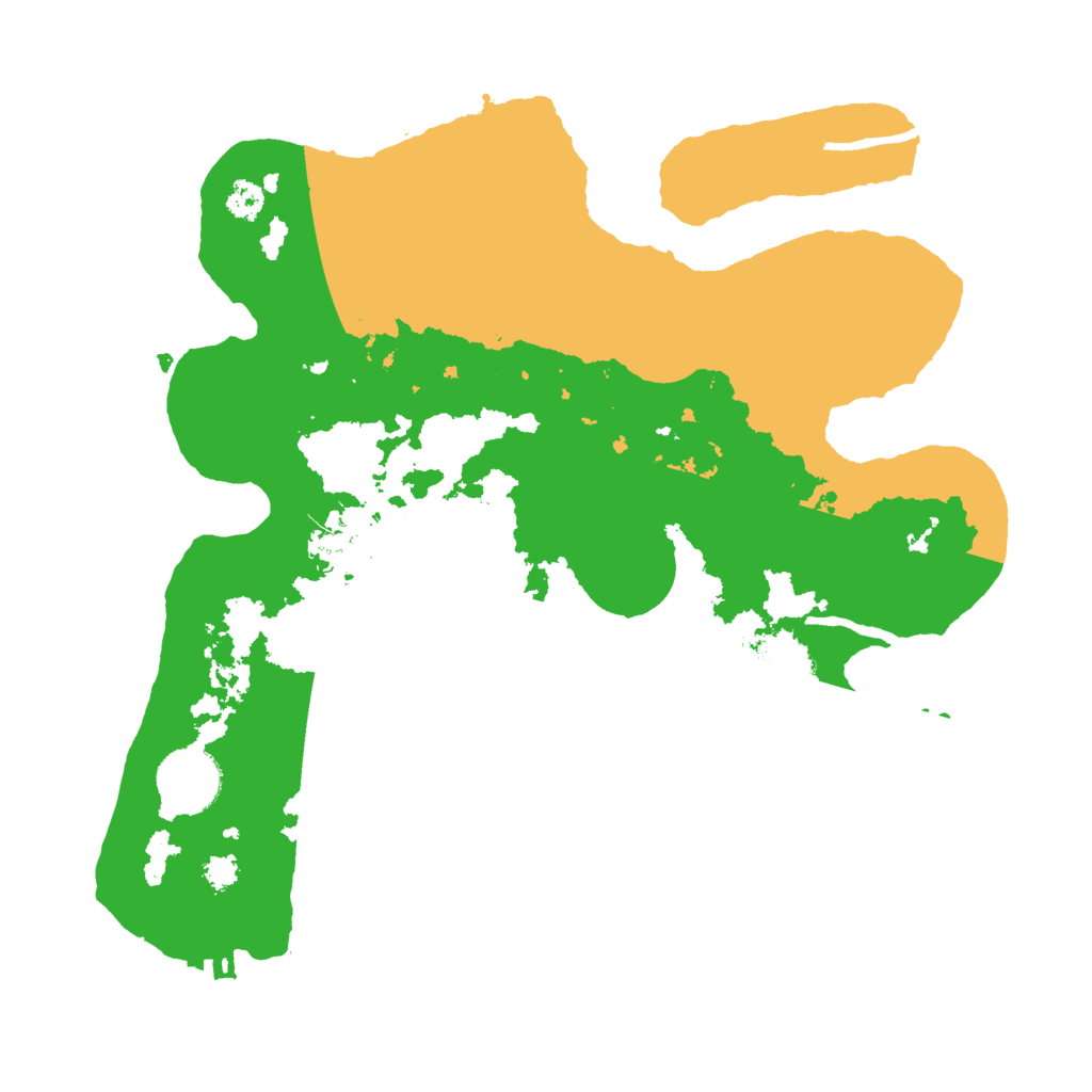 Biome Rust Map: Procedural Map, Size: 3000, Seed: 4863628