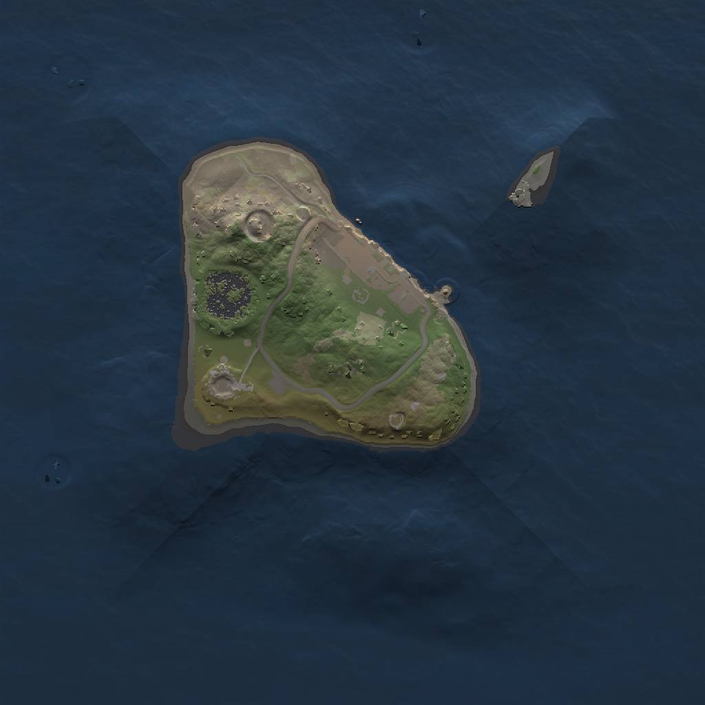 Rust Map: Procedural Map, Size: 1500, Seed: 282622, 5 Monuments