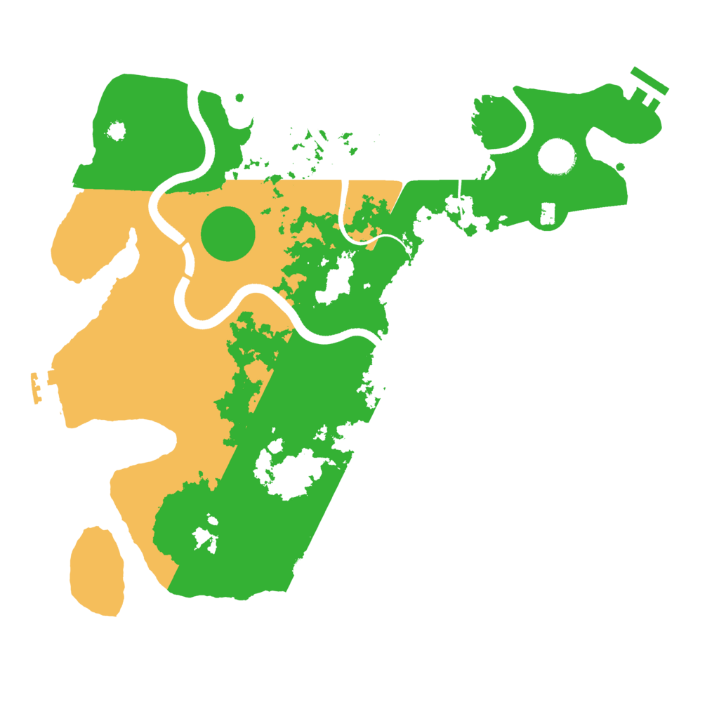 Biome Rust Map: Procedural Map, Size: 3500, Seed: 49753545