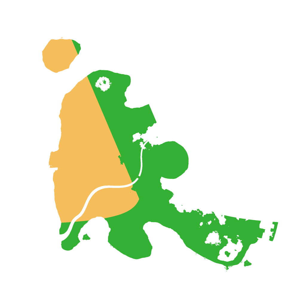 Biome Rust Map: Procedural Map, Size: 2200, Seed: 311937313