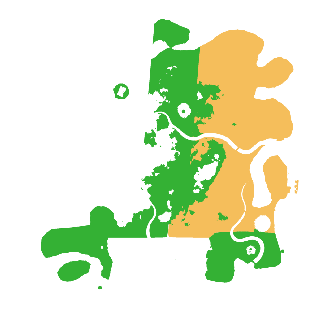 Biome Rust Map: Procedural Map, Size: 3500, Seed: 44763382