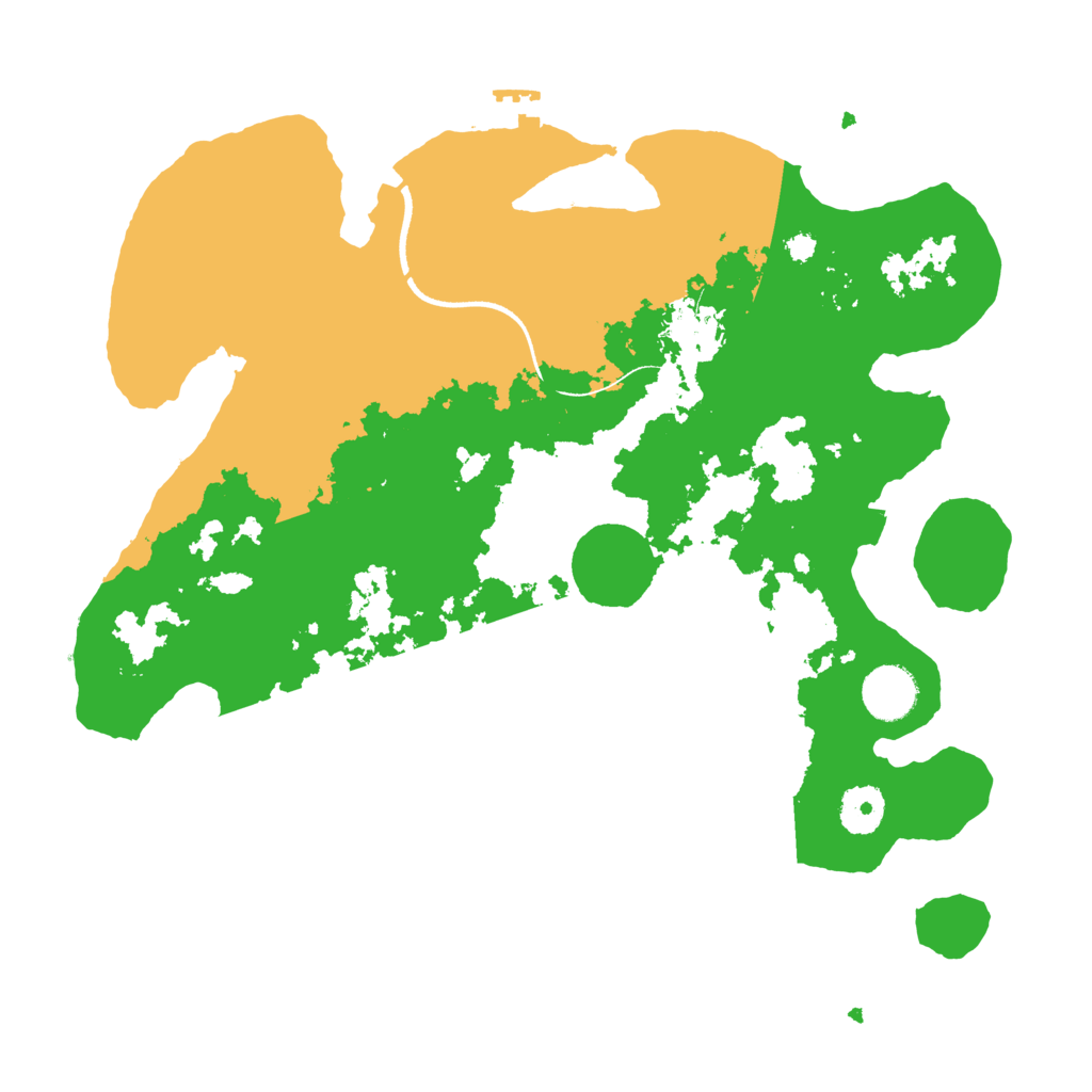 Biome Rust Map: Procedural Map, Size: 3500, Seed: 8634818