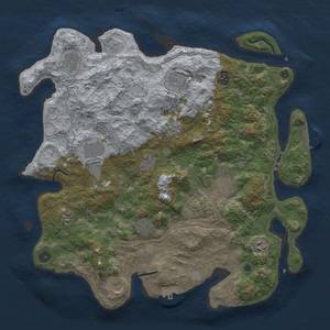 Thumbnail Rust Map: Procedural Map, Size: 4250, Seed: 1699294746, 18 Monuments