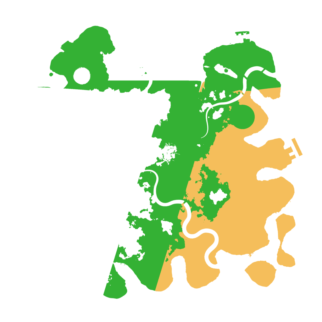 Biome Rust Map: Procedural Map, Size: 3500, Seed: 43289962