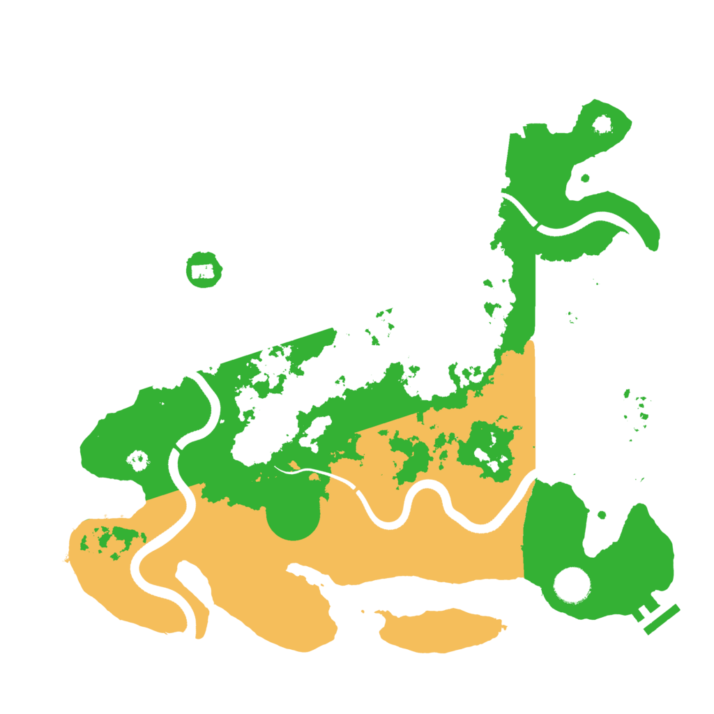 Biome Rust Map: Procedural Map, Size: 3500, Seed: 4584404