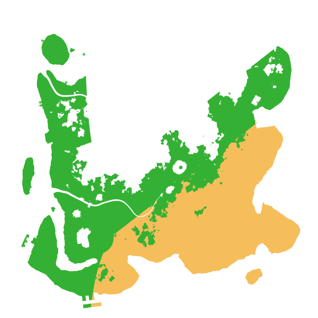 Biome Rust Map: Procedural Map, Size: 3500, Seed: 35010109