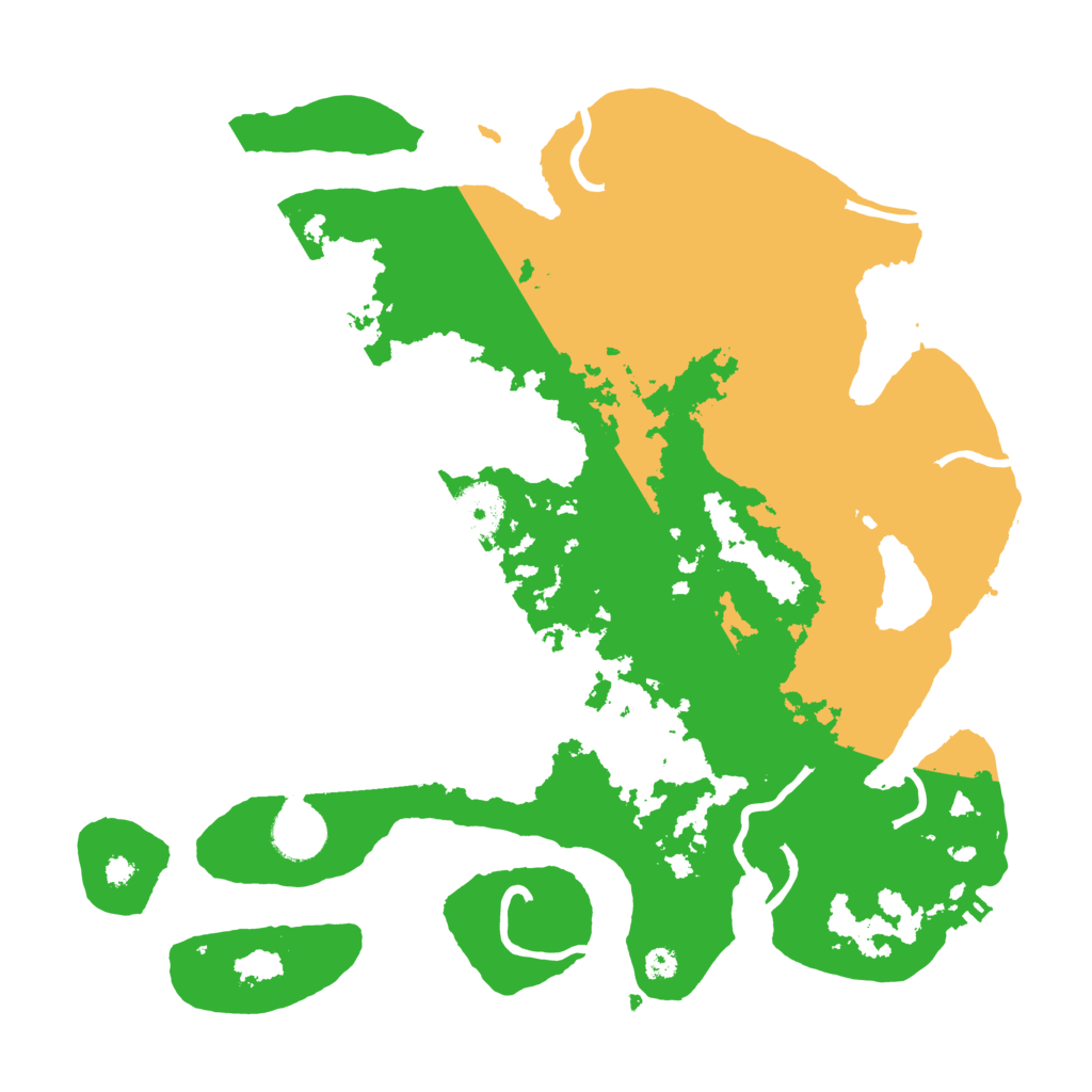 Biome Rust Map: Procedural Map, Size: 3500, Seed: 63837402