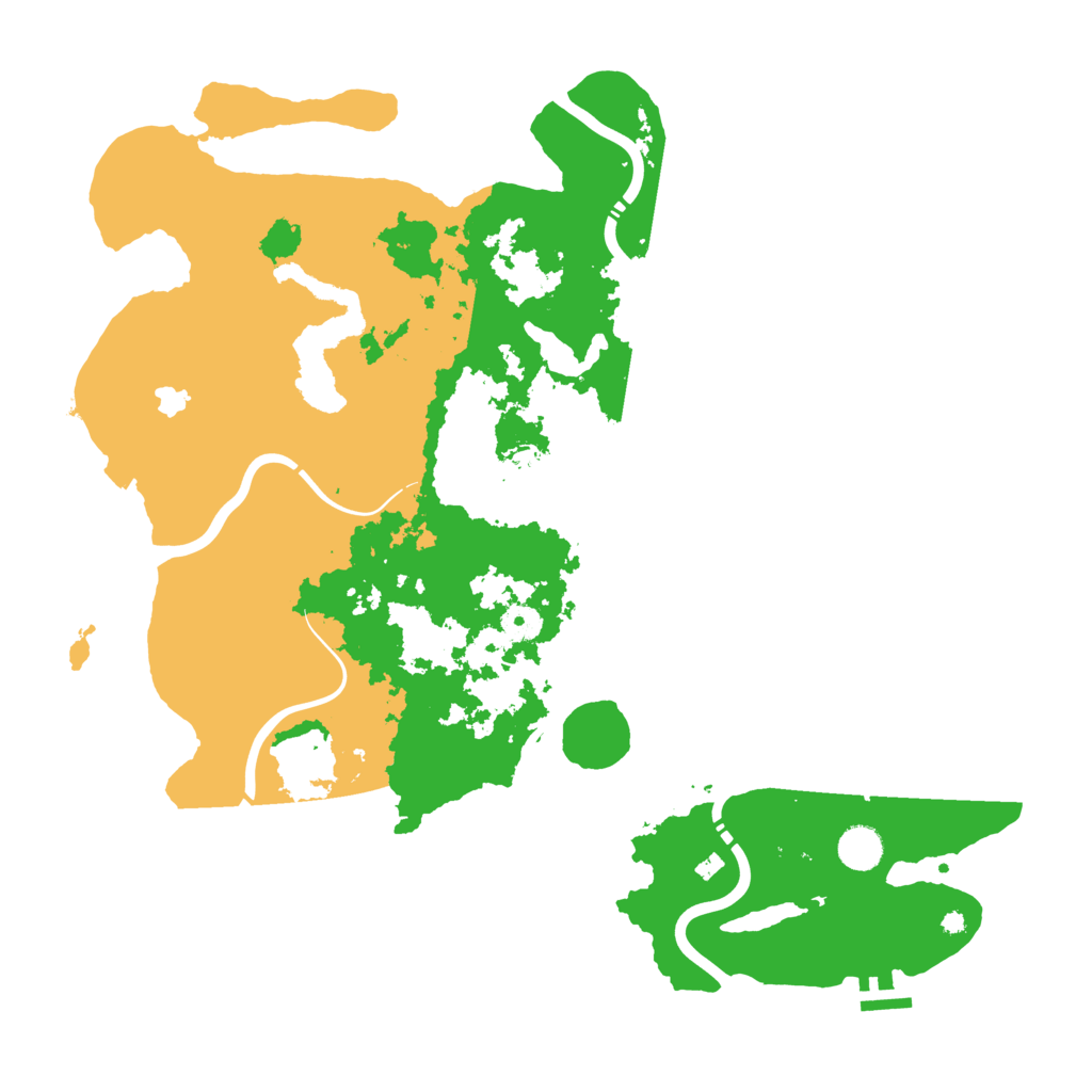 Biome Rust Map: Procedural Map, Size: 4300, Seed: 1233731583