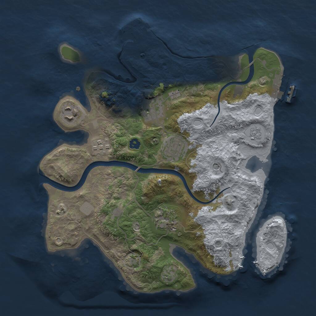 Rust Map: Procedural Map, Size: 2900, Seed: 800, 11 Monuments