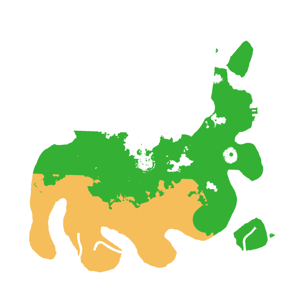 Biome Rust Map: Procedural Map, Size: 3000, Seed: 2281337