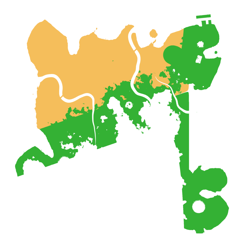 Biome Rust Map: Procedural Map, Size: 3500, Seed: 850808942