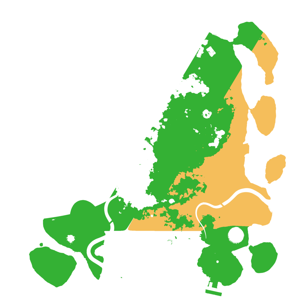 Biome Rust Map: Procedural Map, Size: 3500, Seed: 654783