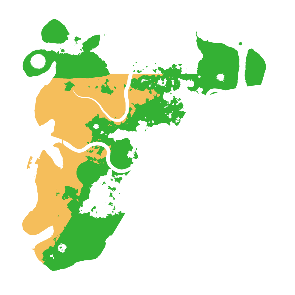 Biome Rust Map: Procedural Map, Size: 3500, Seed: 67991300