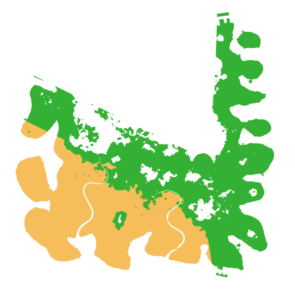 Biome Rust Map: Procedural Map, Size: 3800, Seed: 2188491