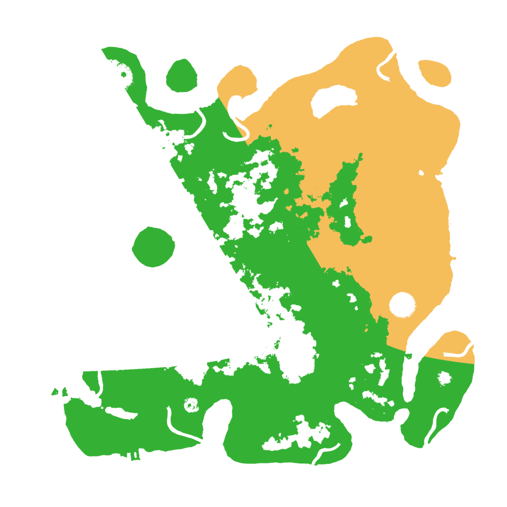 Biome Rust Map: Procedural Map, Size: 3500, Seed: 55447555
