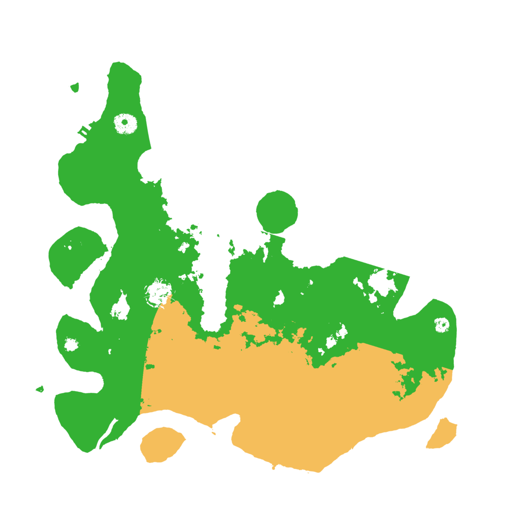 Biome Rust Map: Procedural Map, Size: 3501, Seed: 13825