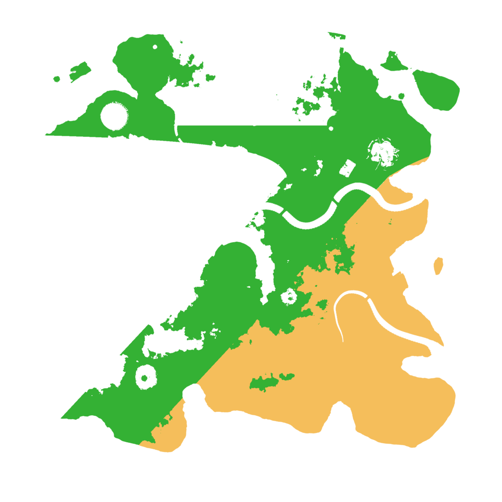 Biome Rust Map: Procedural Map, Size: 3250, Seed: 303560073