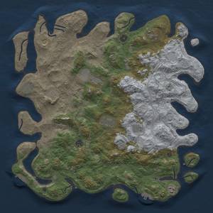 Thumbnail Rust Map: Procedural Map, Size: 4500, Seed: 1444156831, 17 Monuments