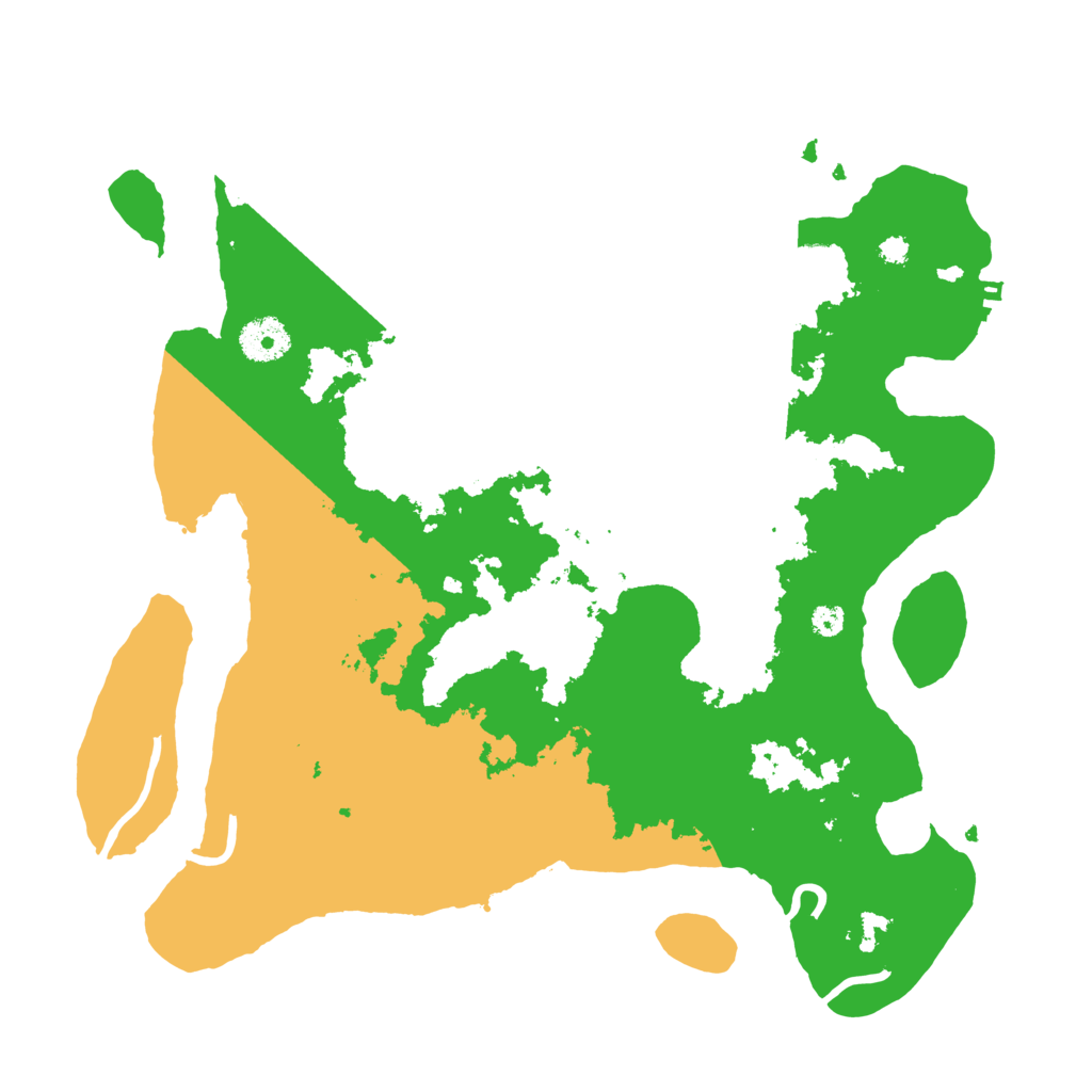 Biome Rust Map: Procedural Map, Size: 3500, Seed: 13613619