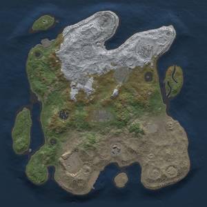 Thumbnail Rust Map: Procedural Map, Size: 3200, Seed: 103, 13 Monuments