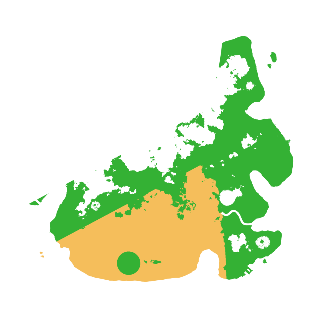 Biome Rust Map: Procedural Map, Size: 3500, Seed: 43058657