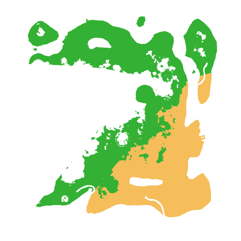Biome Rust Map: Procedural Map, Size: 3500, Seed: 42313578