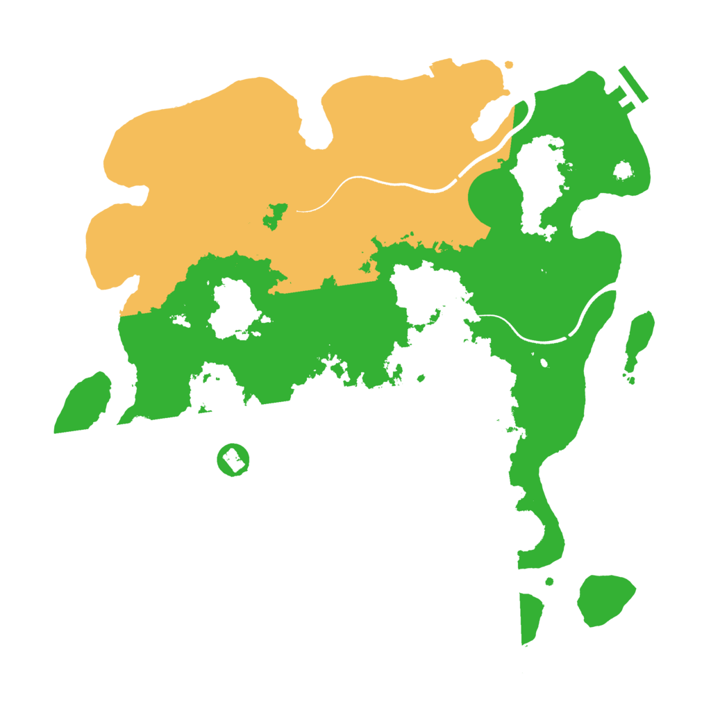 Biome Rust Map: Procedural Map, Size: 3500, Seed: 66342812