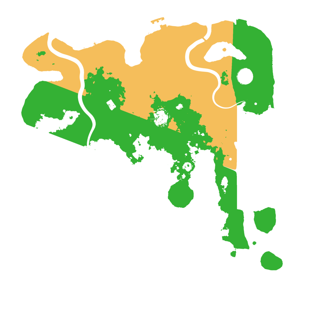 Biome Rust Map: Procedural Map, Size: 3500, Seed: 4850643