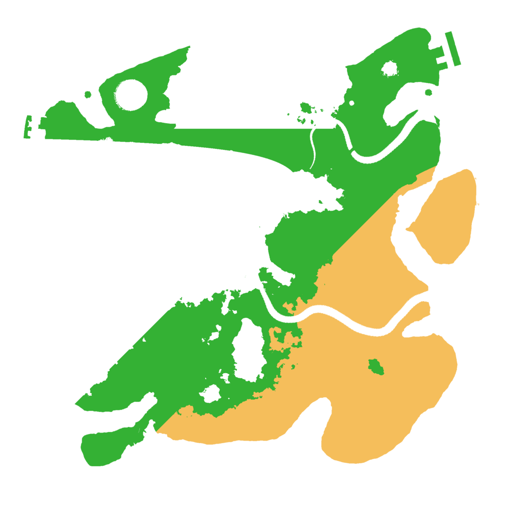 Biome Rust Map: Procedural Map, Size: 3000, Seed: 988707058