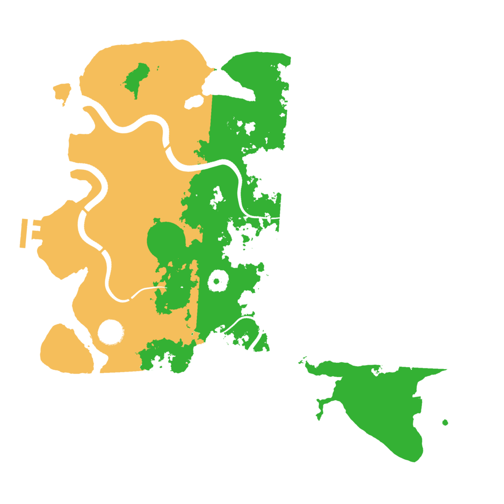 Biome Rust Map: Procedural Map, Size: 3500, Seed: 19861104