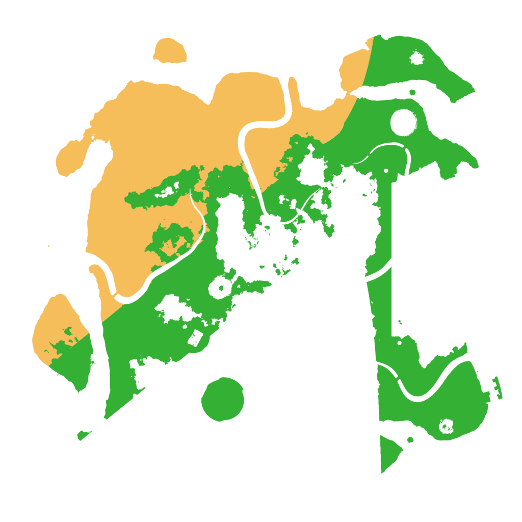 Biome Rust Map: Procedural Map, Size: 3500, Seed: 96648774