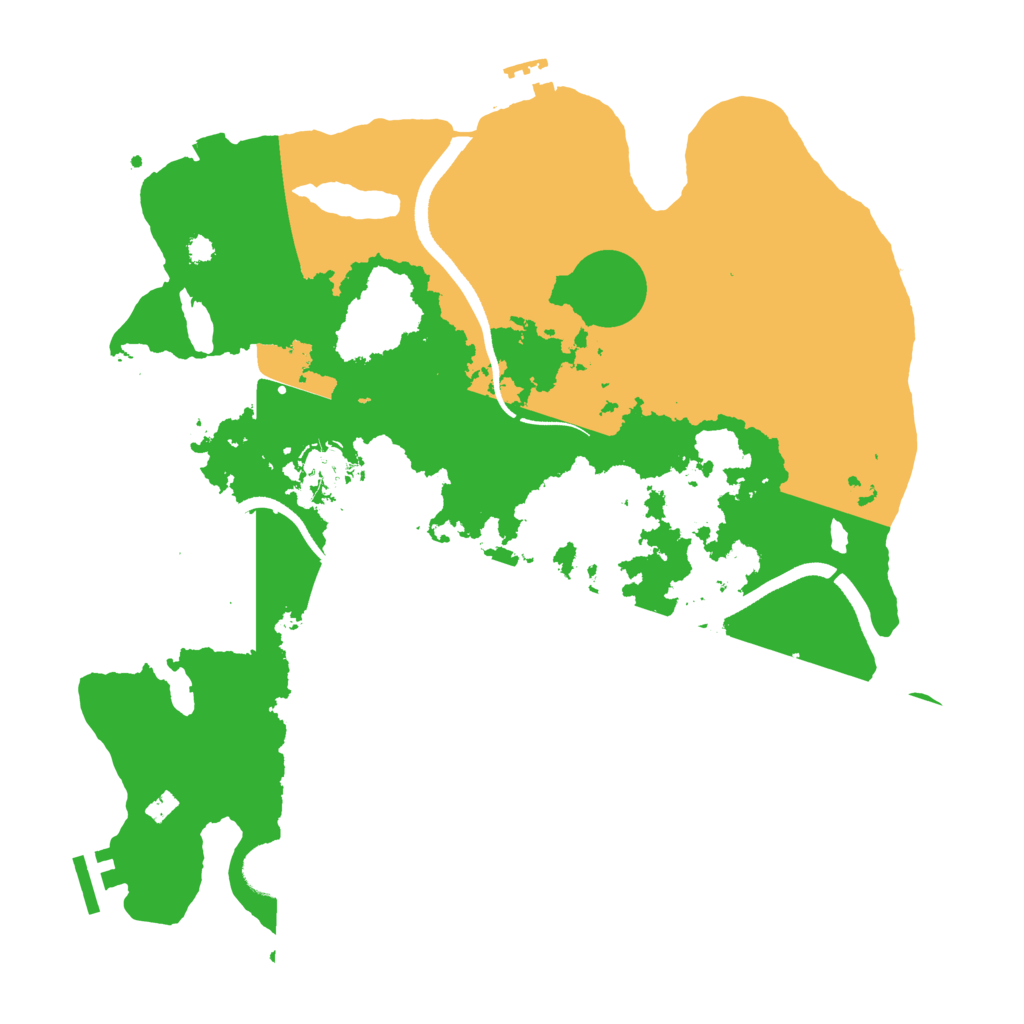 Biome Rust Map: Procedural Map, Size: 3500, Seed: 517544171