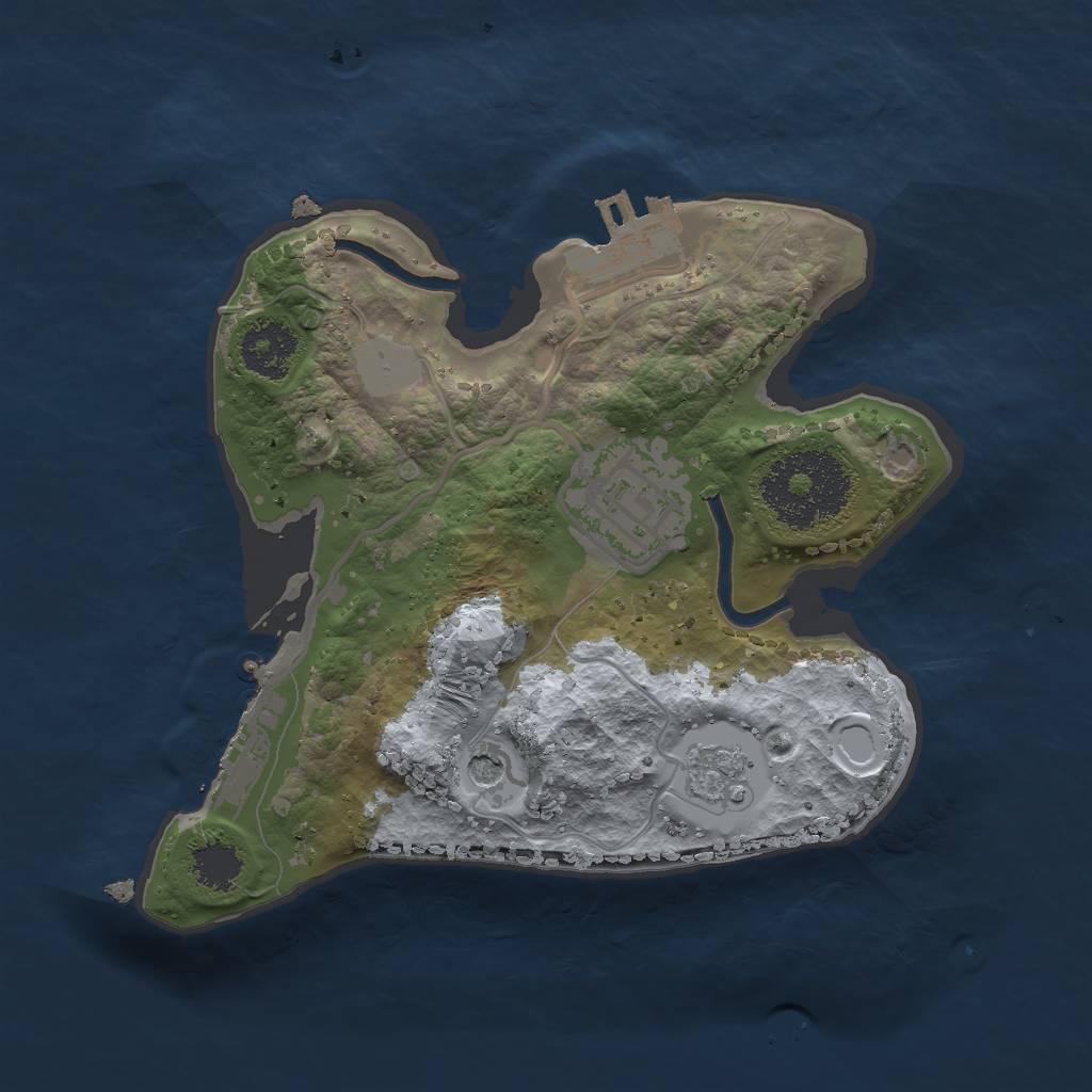 Rust Map: Procedural Map, Size: 2000, Seed: 162148266, 10 Monuments