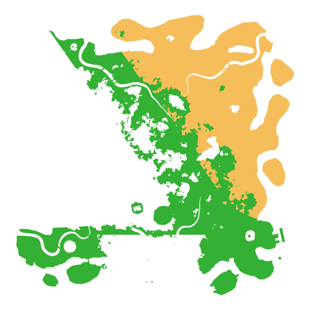 Biome Rust Map: Procedural Map, Size: 4500, Seed: 15551