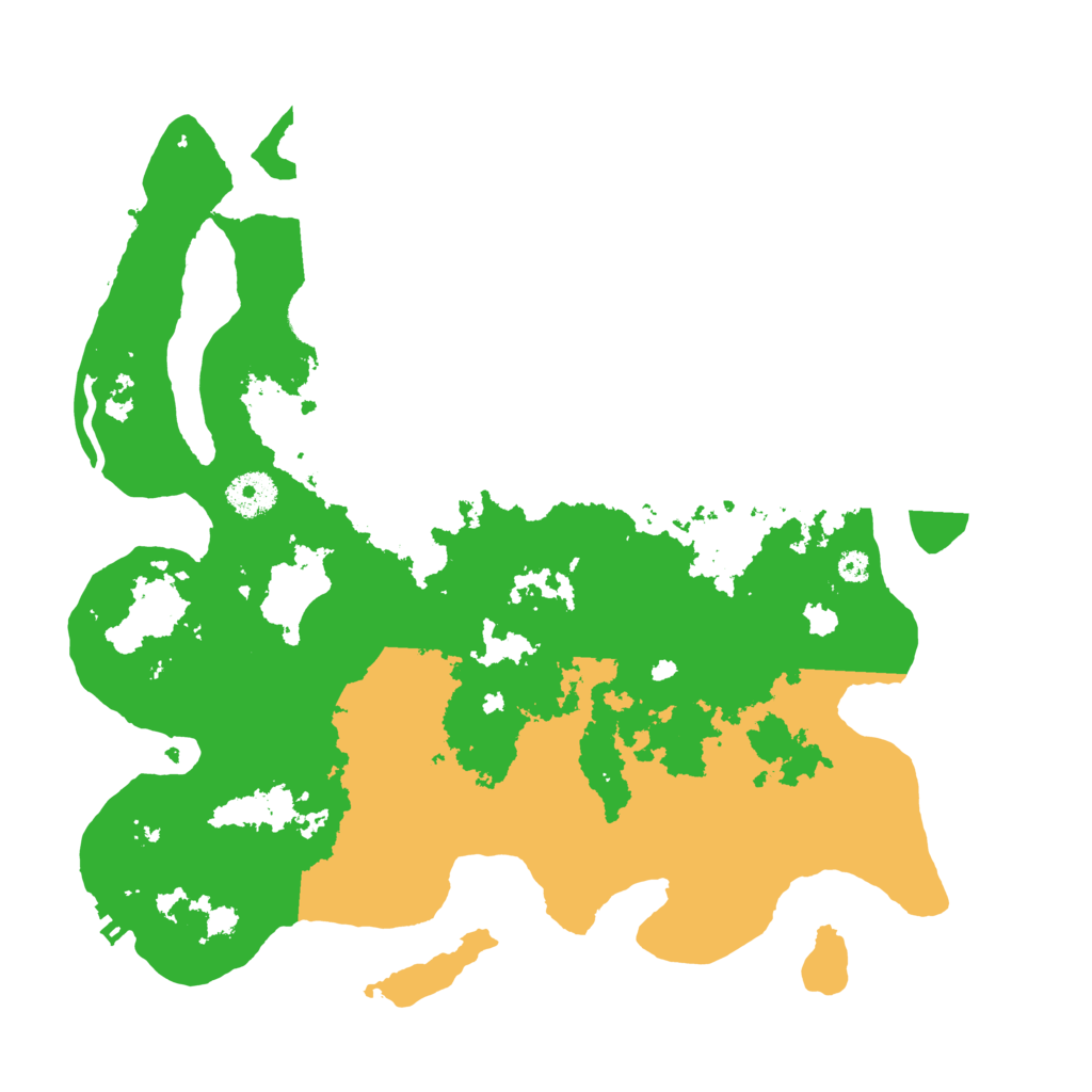 Biome Rust Map: Procedural Map, Size: 3500, Seed: 81639909