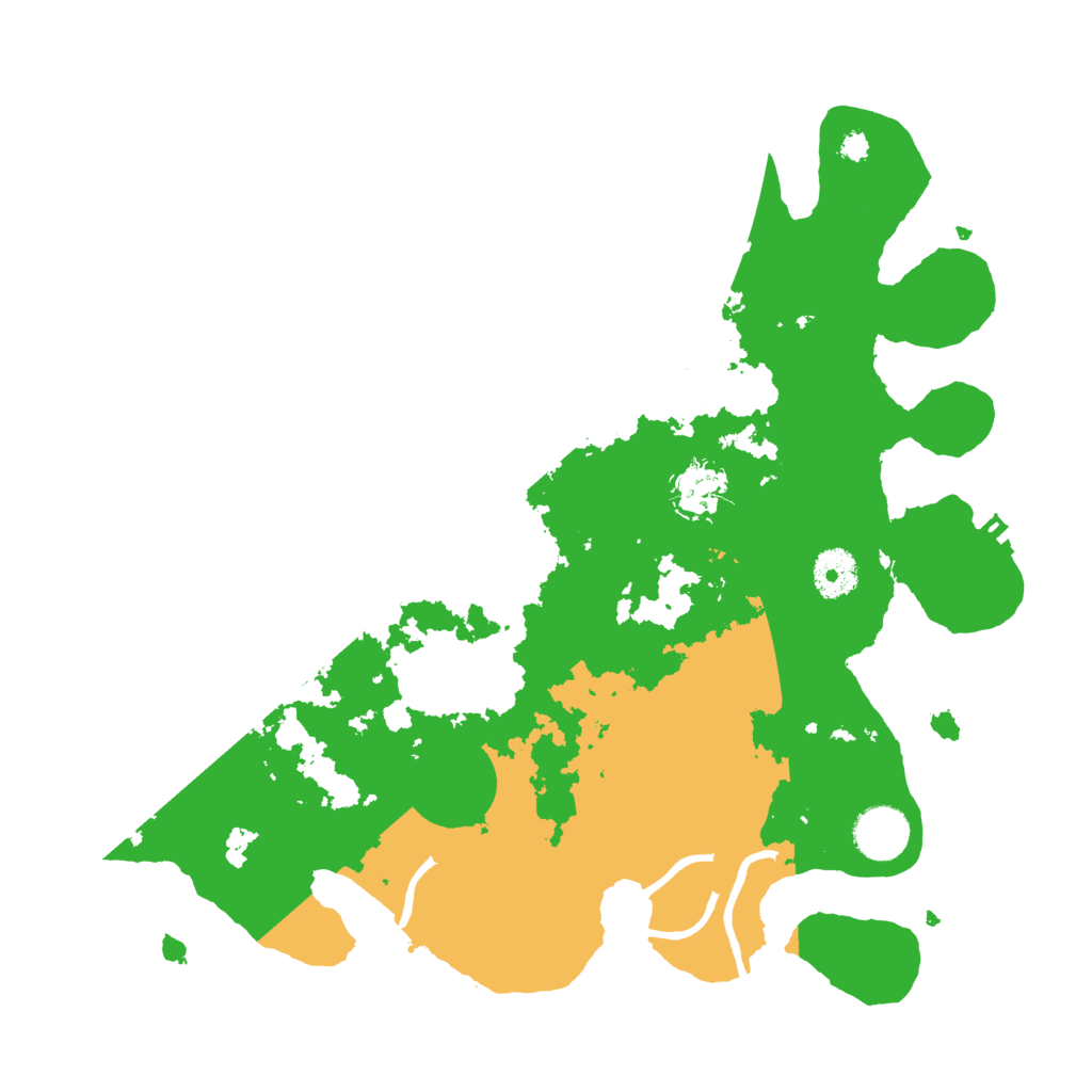 Biome Rust Map: Procedural Map, Size: 3500, Seed: 596175484