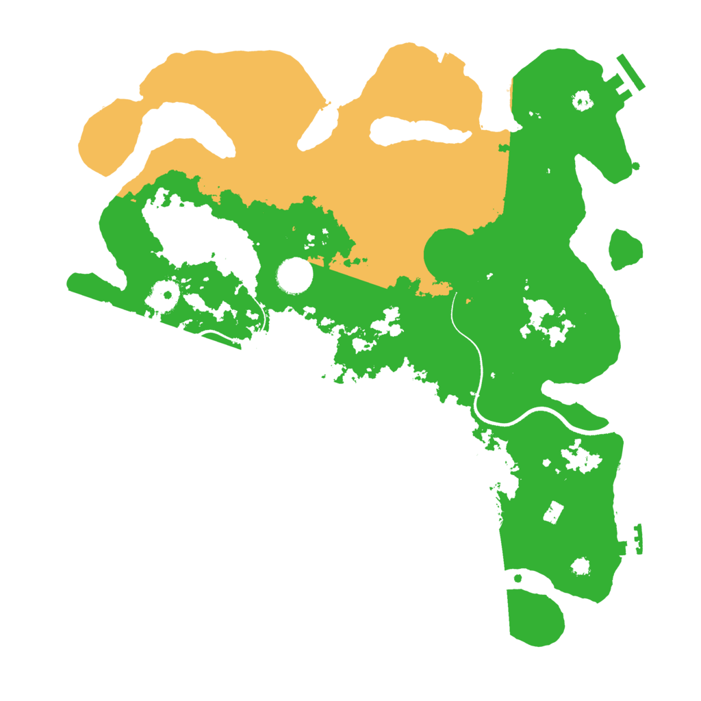 Biome Rust Map: Procedural Map, Size: 3500, Seed: 497324794