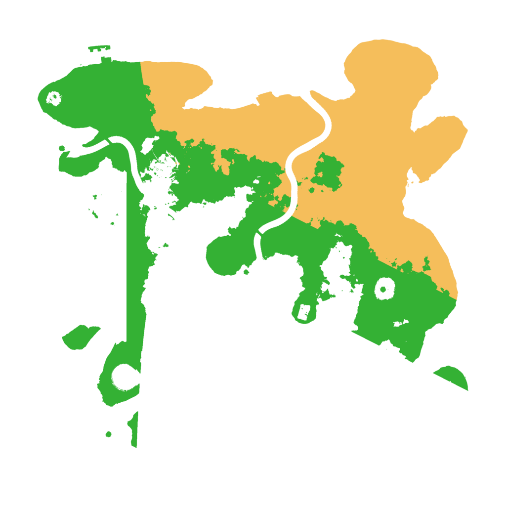 Biome Rust Map: Procedural Map, Size: 3500, Seed: 44417584