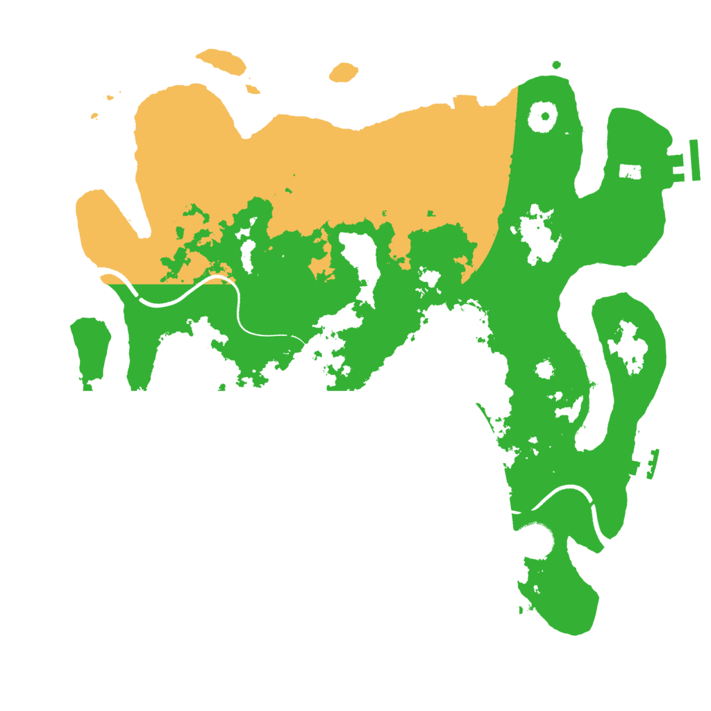Biome Rust Map: Procedural Map, Size: 3500, Seed: 52699307